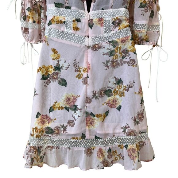 For Love & Lemons Isadora Mini Dress in Blush - Picture 13 of 16